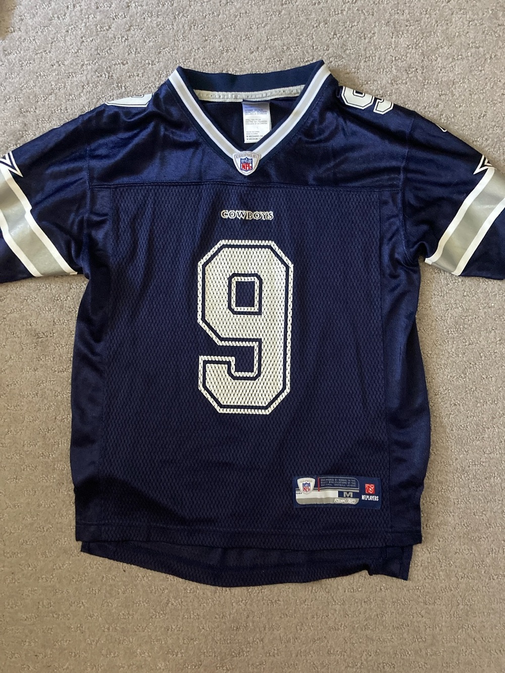 NFL Dallas Cowboys Tony Romo #9 jersey, Medium (10-12)